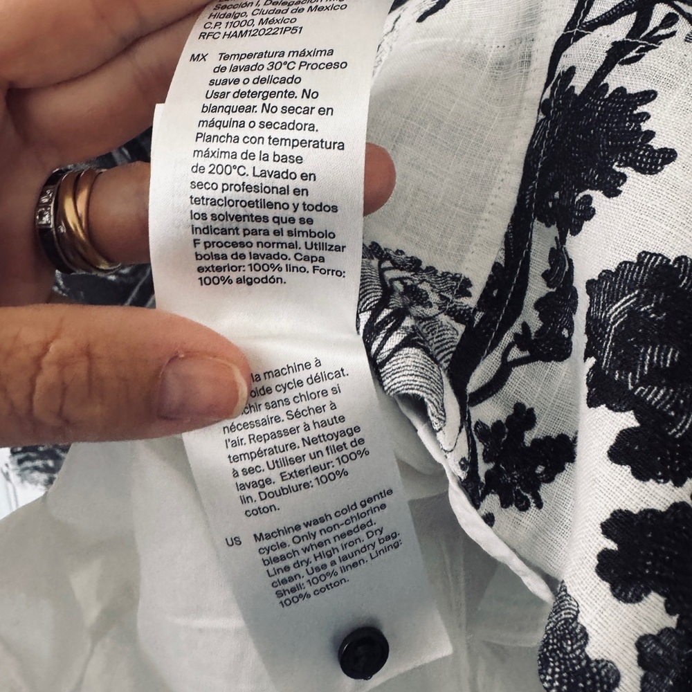 COS Black and White Scenic Print Midi Dress - Picture 7 of 7